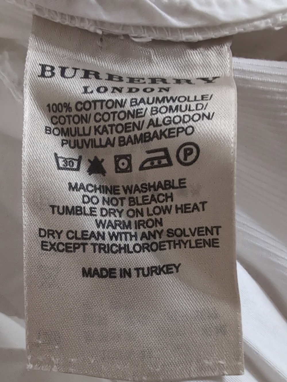 Burberry Military White Chino Shorts mens 34 - Picture 8 of 11